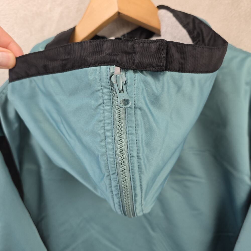 Vintage Nike Fullzip Hooded Jacket XL Teal 90s Travis Scott Parka Fleece Lined - Picture 15 of 16